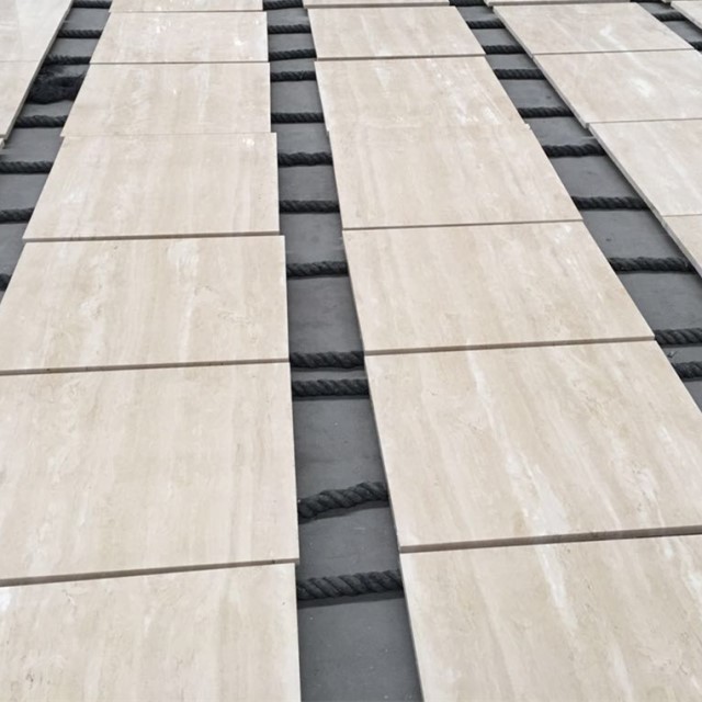 Ivory travertino tiles